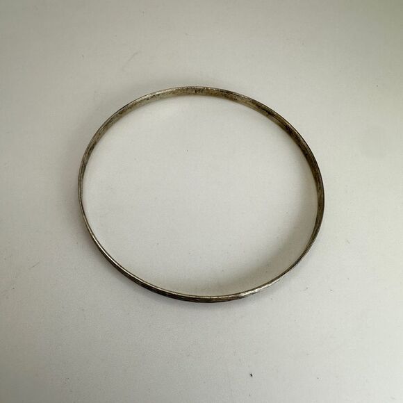 Vintage stamped 835 diamond cut design bangle bracelet! - Picture 7 of 7